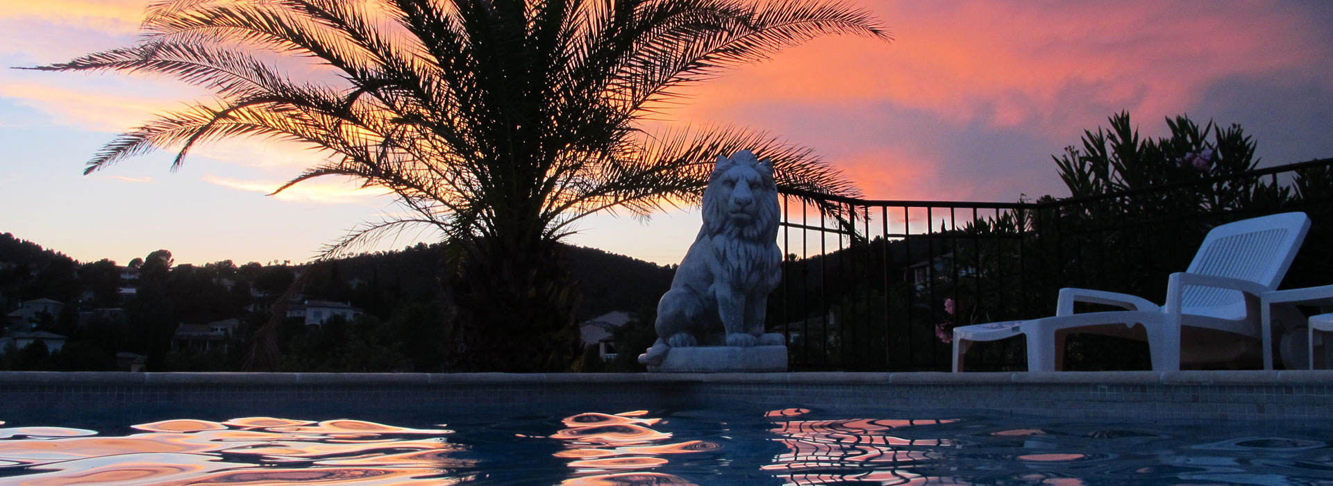 Sonnenuntergang - Villa Soleil des Adrets - Côte d'Azur - Frankreich